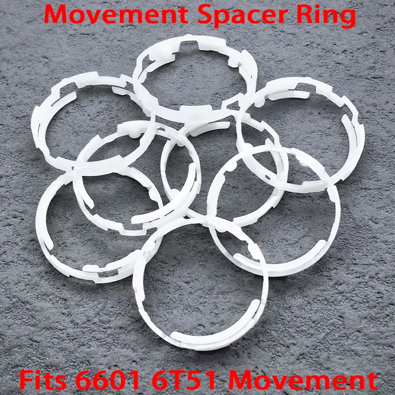 1/2/5 PCS Movement Spacer Ring 6601 6T51 Fixed Movement Tools Fits 6601 6T51 Movement Men Watch Replace Spare Parts