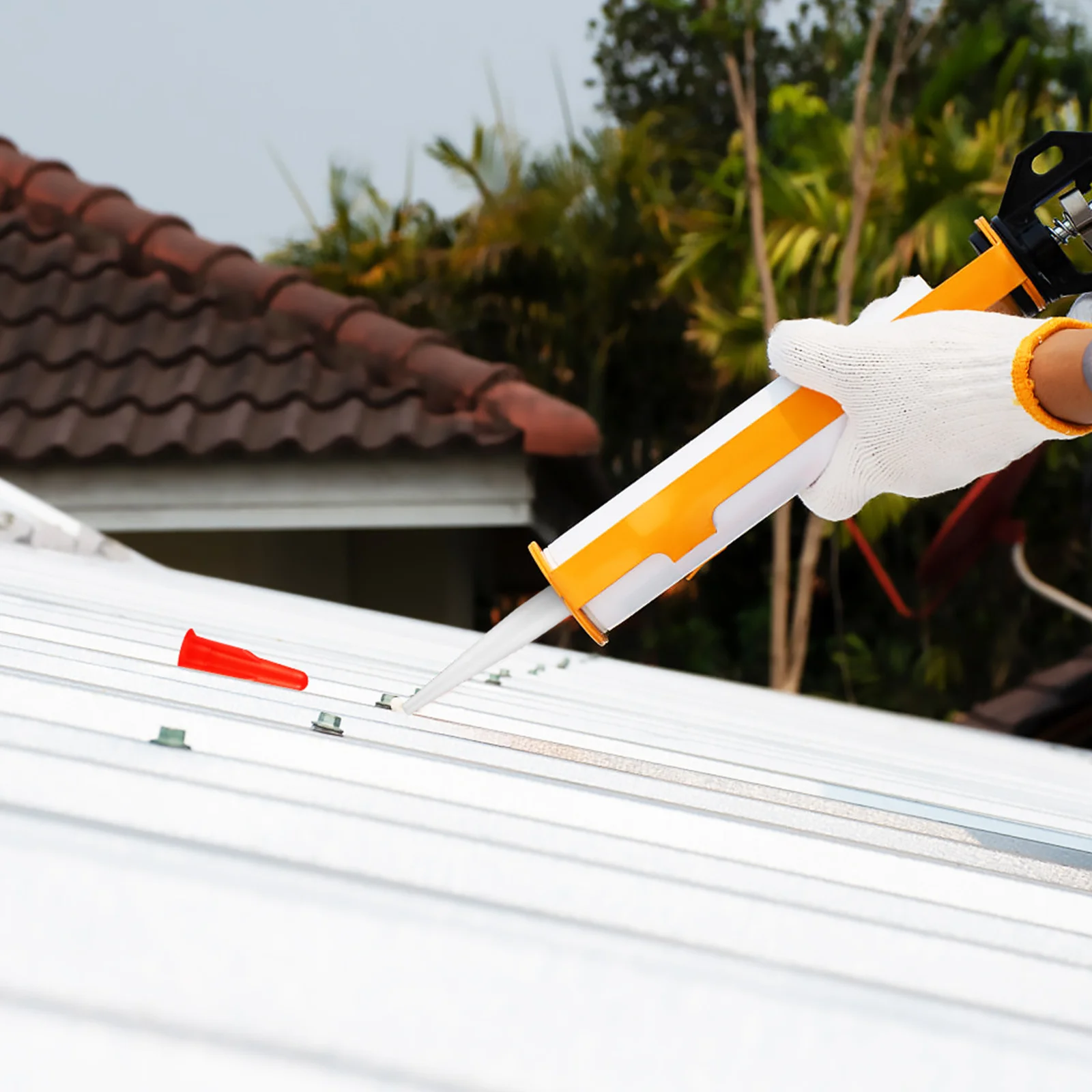 20 قطعة فوهات السد نصائح أدوات تمديد طويلة لبلاط الحائط الطابق ختم استبدال قضيب فوهة غطاء أداة السلطة #5