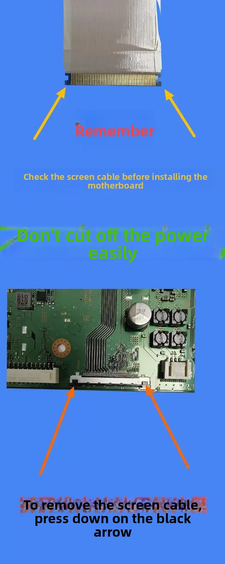 TV Main Board Replacement Part Heavy Duty Industrial Grade Professional for 55 65 75 Inch X8000G with Part Number 198245461