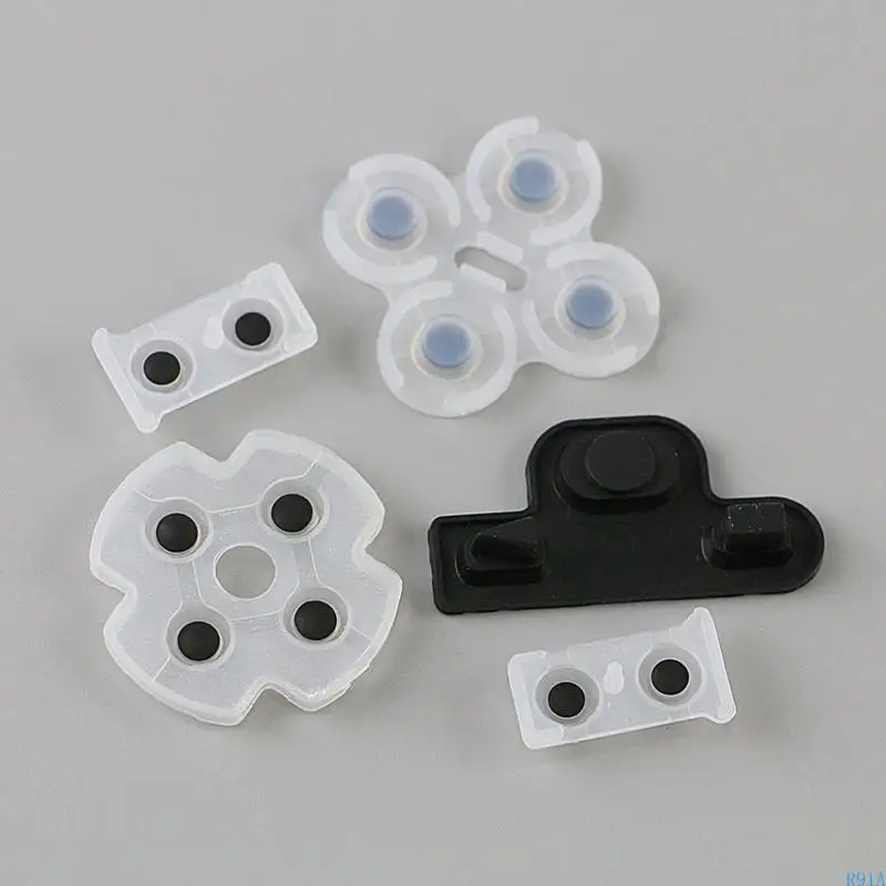 R91A 5PCS/ชุดปุ่มกดยางซิลิโคนนำปุ่มกดแทน