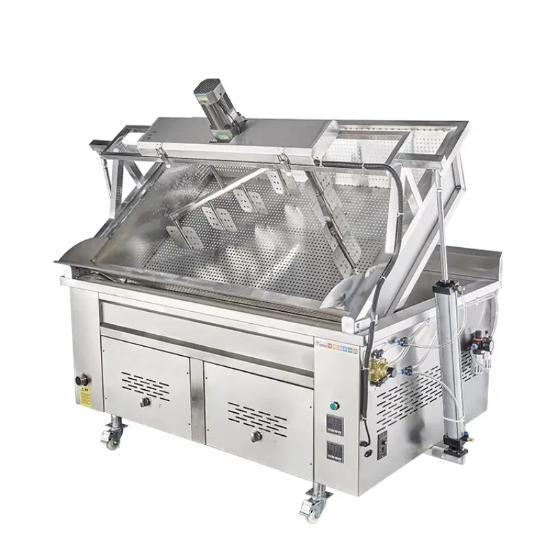 

850L Oil Capacity Thickened Stainless Steel French Fries Making Machine Commercial Restaurant Kitchen Gas Deep Fryer
