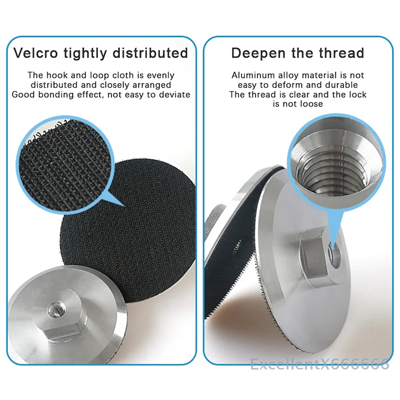 1PC 4 pollici M14 Ecoflow Festool Strumenti Accessori Backer Pad Per Tampone di Lucidatura Del Diamante Base In Alluminio Supporto di Supporto