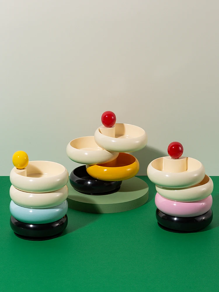 

Бытовая четырехслойная вращающаяся коробка для хранения ювелирных изделий