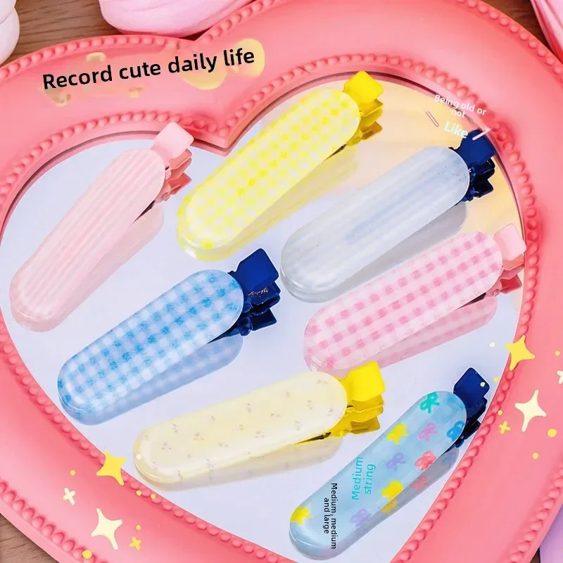 

Textured Hair Clip Set - BB Clip Three Pack Forehead Girl Heart Side Fringe Hairpin Professional Salon Partition