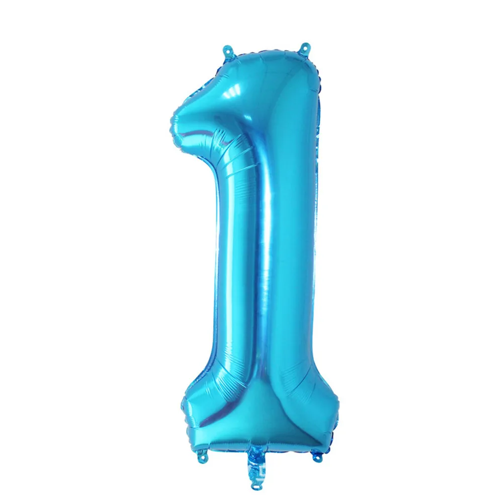 

2pcs 18 Inch 40 Digital Foil Number Balloon Blue Party Wedding Birthday Event Decoration Supplies Reusable Aluminum Balloons For