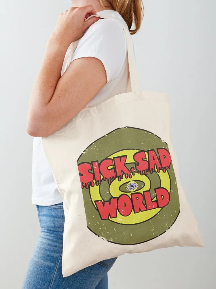 

Sick.Sad World T-Shirt Tote Bag Women's shopping bag reusable shopping bag shopping cart bags tote men