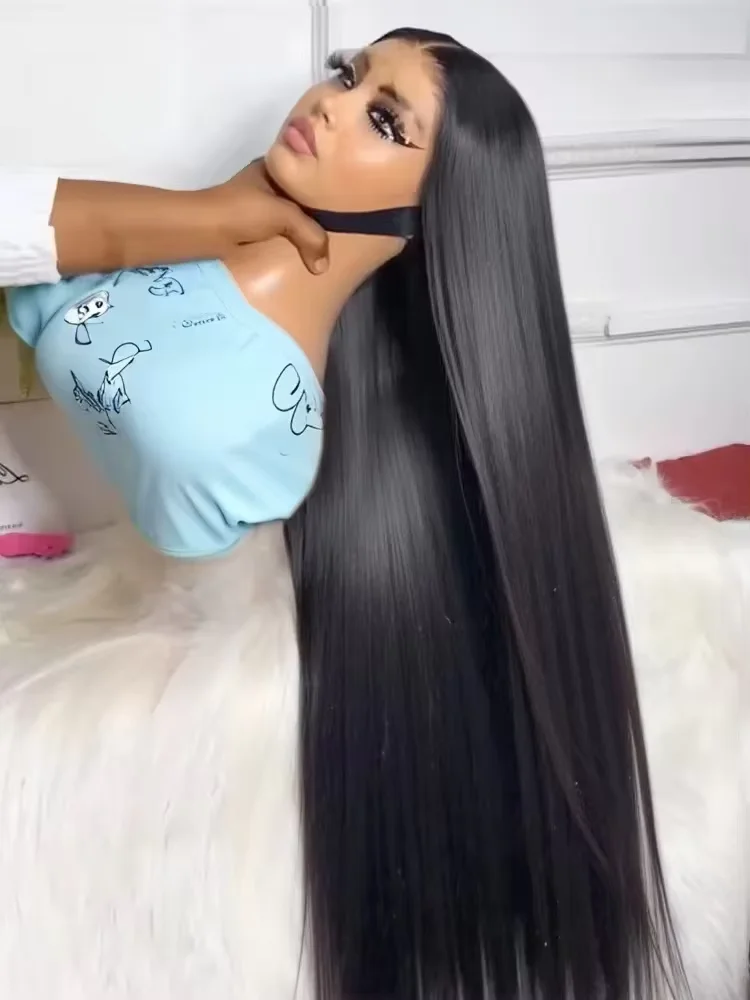 

Накладные парики из натуральных волос 13x6 HD Bone Straight, 13x4 Lace Front, 30-40 дюймов, прозрачные, бразильские, Remy, для женщин, 250% плотность