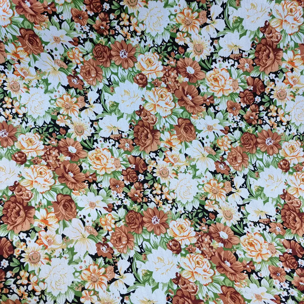 100% Cotton Poplin Pastoral Floral 40S Tissun Liberty Fabric For Kids Baby Sewing Cloth Dresses Skirt DIY Handmade Patchwork