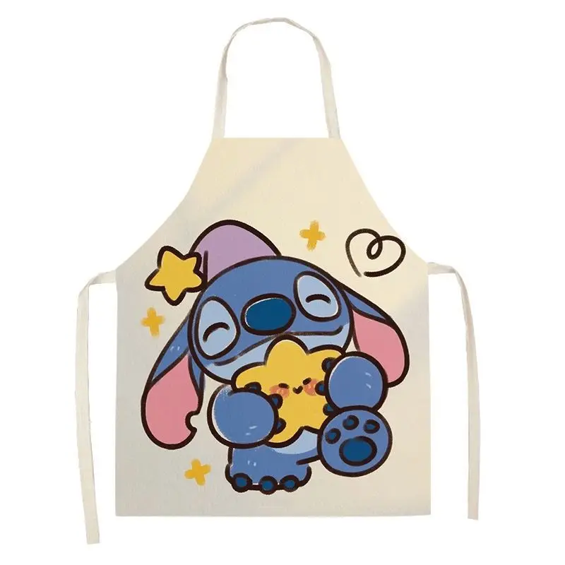 Original Stitch printed kitchen sleeveless apron Disney new anti-fouling adult home baking waterproof stain-resistant apron gift