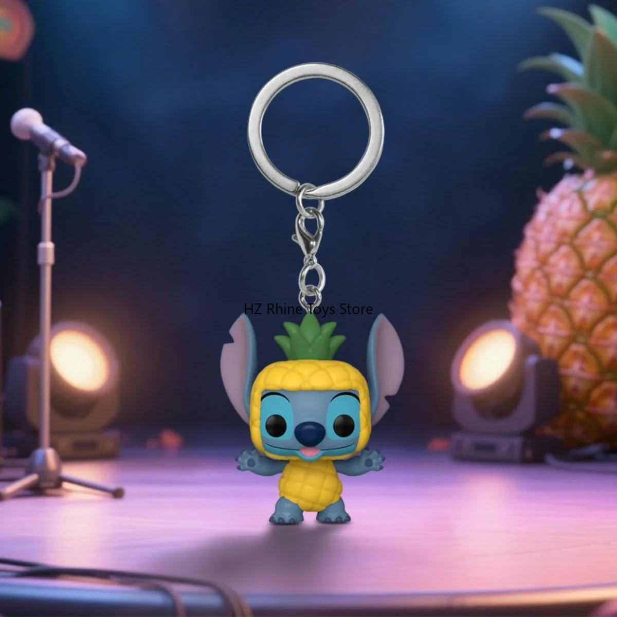 Original Funko Pop! Keychain: Disney - Stitch As Pineapple As Enamel Pineapple Novelty Keyring Collectable Mini Figure 87209 - view 5