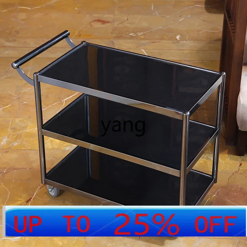 

LH large food delivery cart Hotel restaurant Push service Mobile side dish hot pot restaurant Food preparation cart