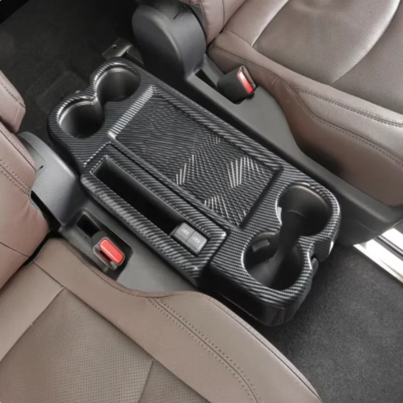 Car Rear Middle Row Seat Water Cup Armrest Panel Cover Trim For Toyota Sienna 2022+ Car Interior Accessories Decoration - view 6