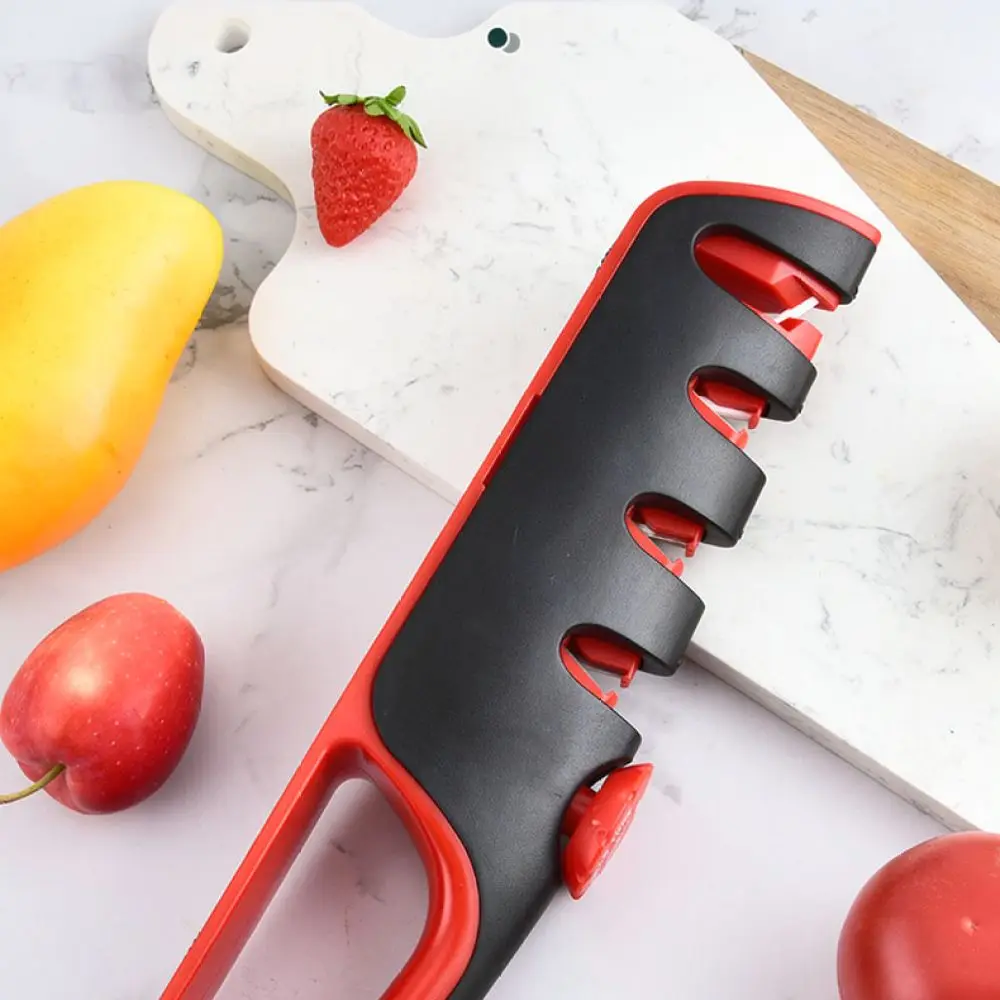 Professional Kitchen Sharpener 4 In 1 Adjustable Manual Tool Tungsten Steel Honing System For Daily Home Culinary Usage