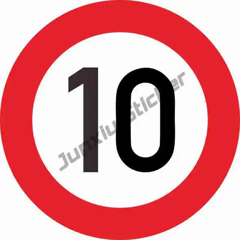 Speed Limit 10 20 30 40 50 60 70 80 90 KM/H for Various High Quality Fashion Sticke Decalr Car Decoration