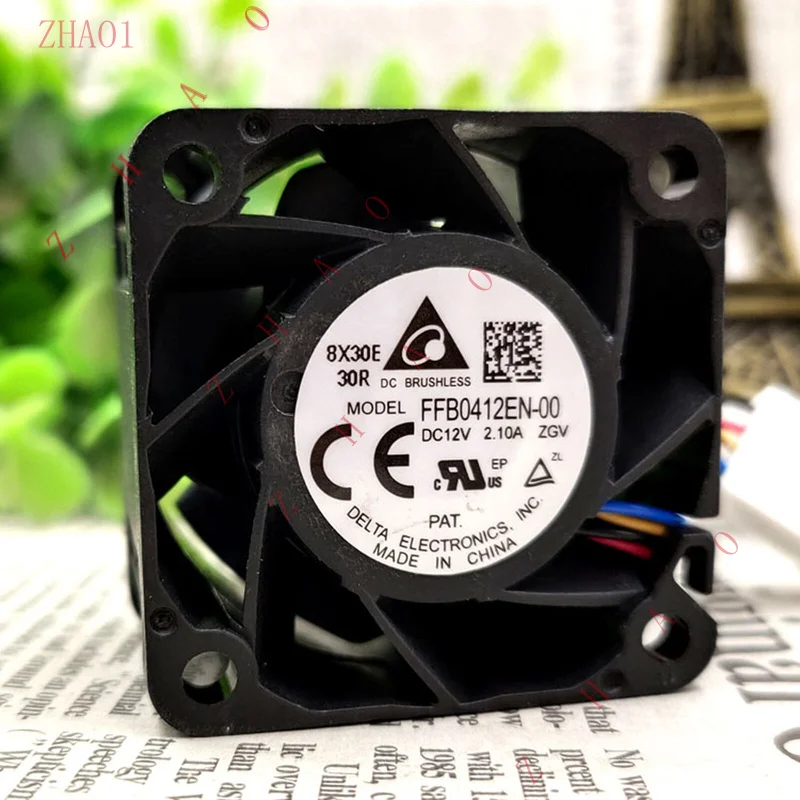 Z   1PCS for Delta FFB0412EN-00 BRUSHLESS MODEL4028 4cm 12V 2.10A 4-wire cooling fan