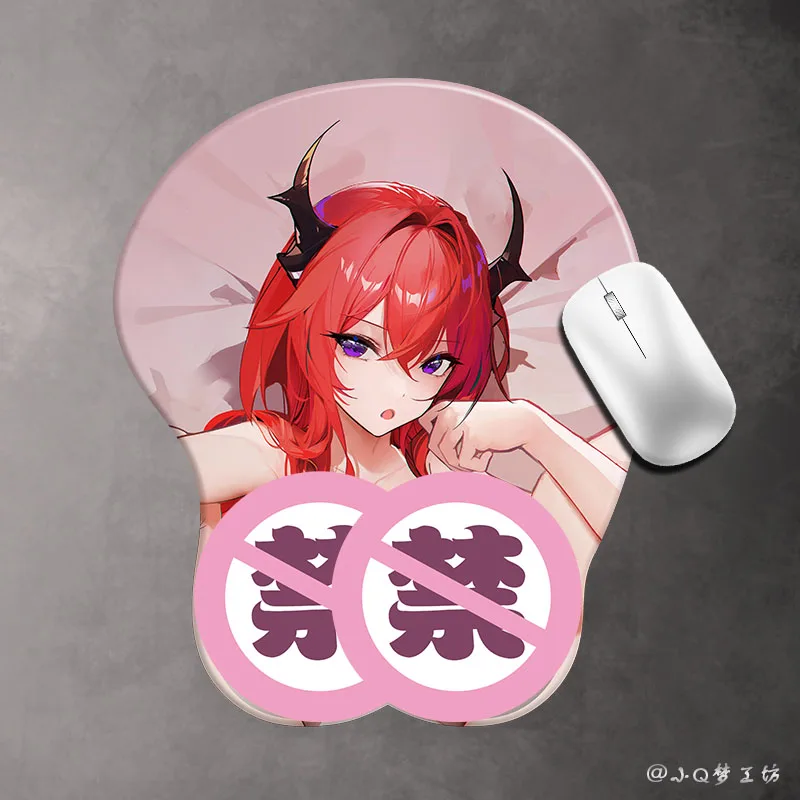 2026 لعبة جديدة فرسان ثلاثية الأبعاد ماوس الوسادة أنيمي Surtr شخصية سيليكون واقي المعصم مسند الماوس هدية عيد ميلاد #3