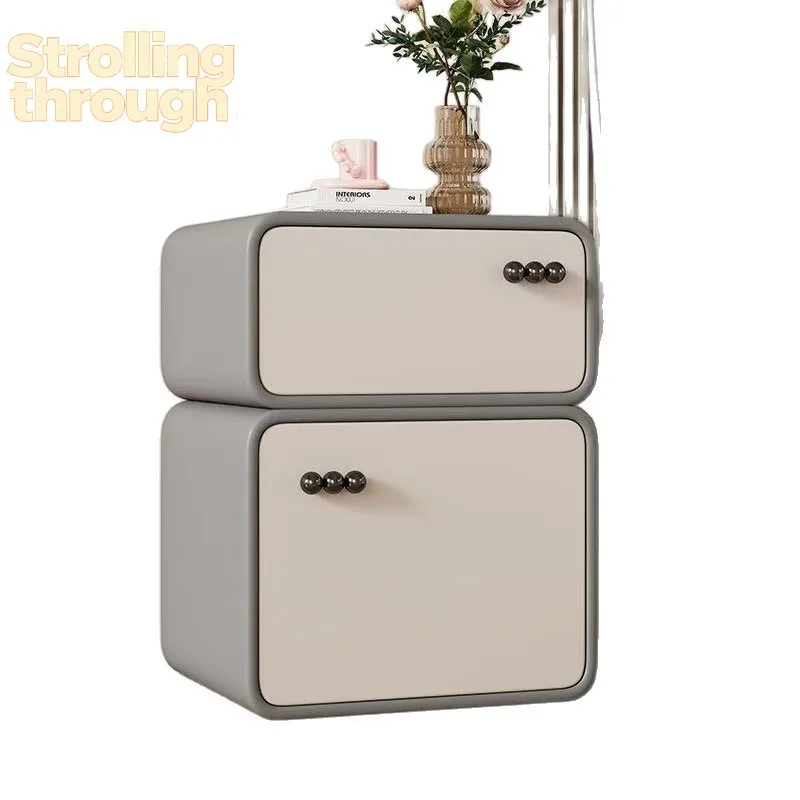 

Прикроватная тумбочка Cream Wind для небольшой спальни, простая, современная, новая, полностью укомплектованная, ультраузкая, для детской комнаты, в стиле легкой роскоши.