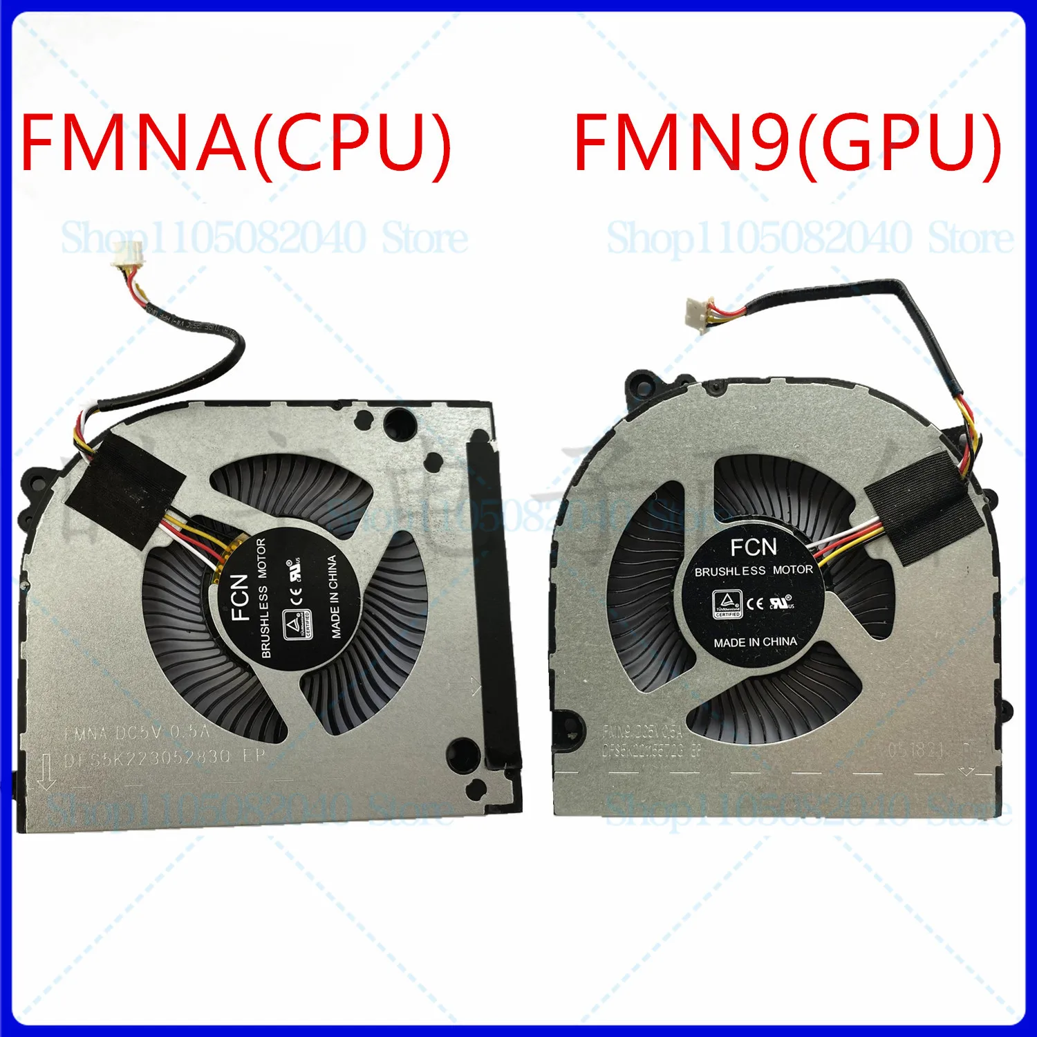

CPU GPU FAN For CLEVO DFS5K22305283Q EP FMNA DC5V 0.5A DFS5K22115572G EP FMN9 6-31-NP502-101 6-31-NP502-102 6-31-NP5D2-100 New