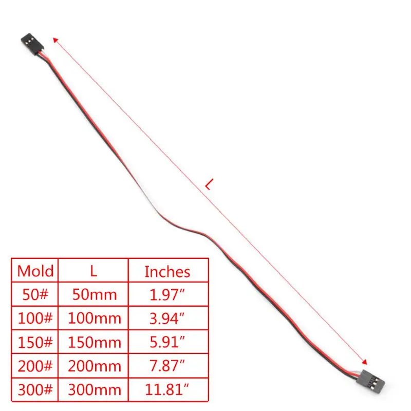 10pcs 10cm Quadcopter Extension Servo Lead Futaba JR Male To Male Wire Cable RC