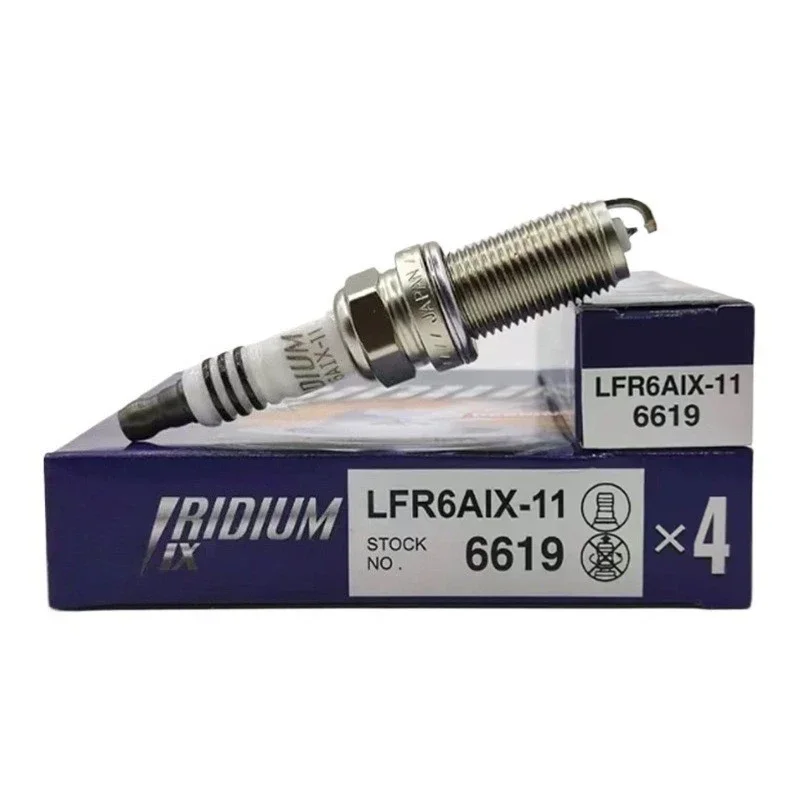 

4/6Pcs 6619 LFR6AIX-11 Iridium Spark Plug for Toyota FJ CRUISER HIACE 4 RUNNER Lexus IS LS RX GX GS Land Rover FREELANDER