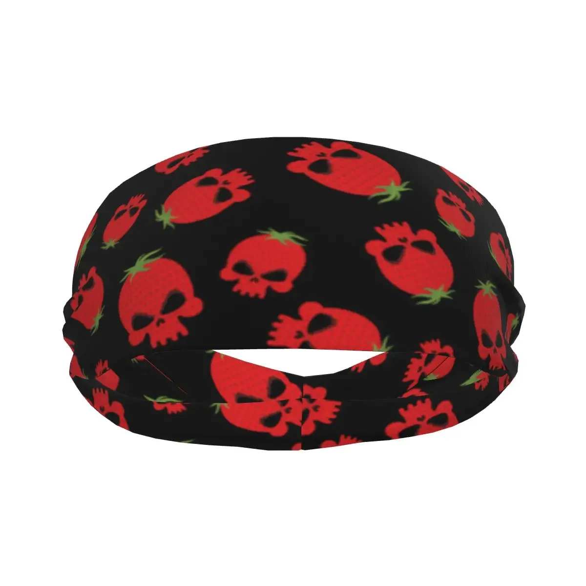 Sports Sweatband Breathable Headband Sweat Hair Head Band Strawberry Skull Yoga Headband