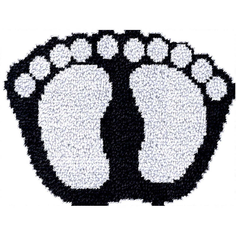 

Набор крючков с застежкой, ковер для вязания крючком, рукоделие для взрослых, начинающих, детей с предварительно напечатанным рисунком, «сделай сам», Размер 20 дюймов x 15 дюймов