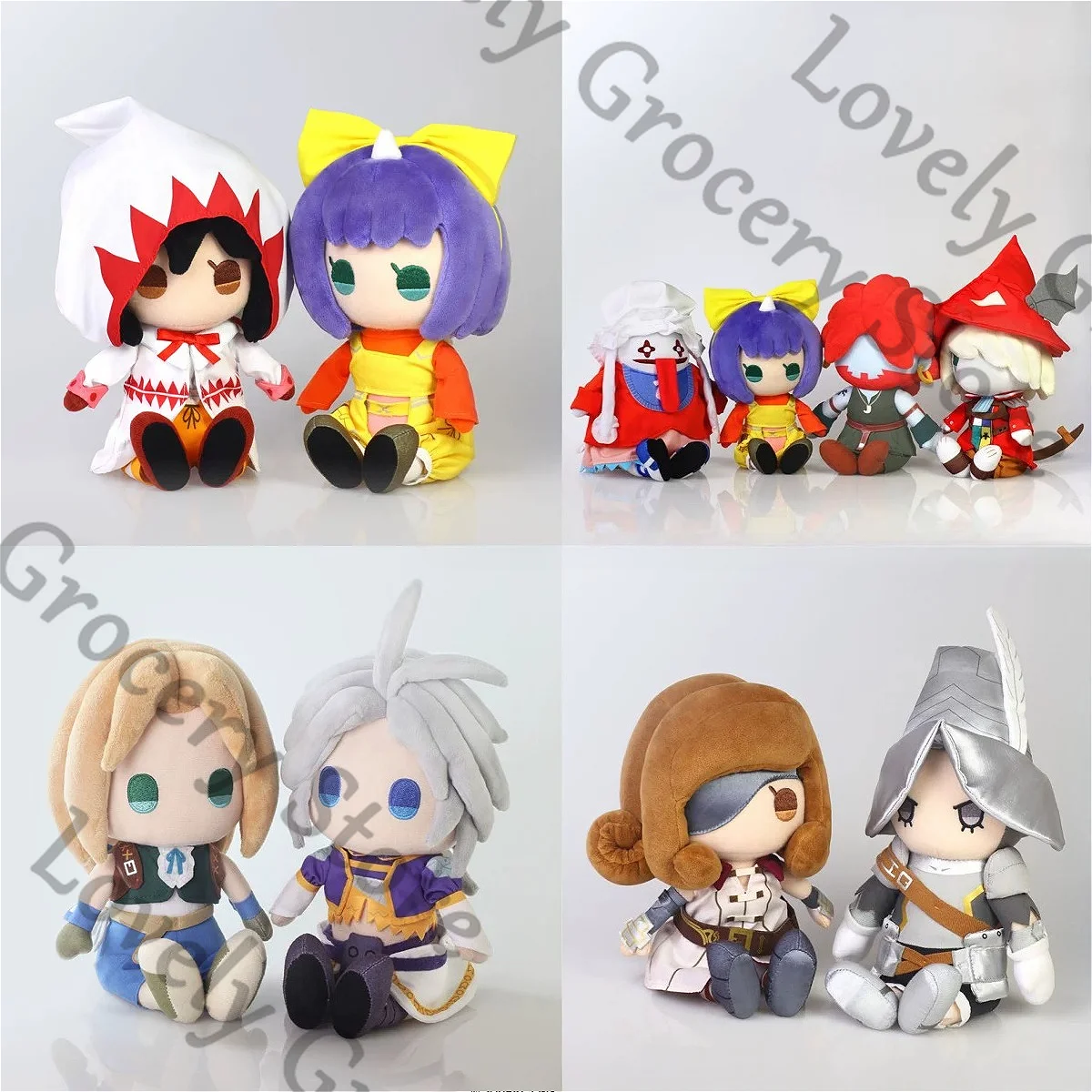 Auténtico Peluche de Anime Garnet Eiko Carol Quina Quen Amarant Vivi Ornitier Zidane Tribal Kuja, Muñeco de Peluche de Dibujos Animados, Regalo