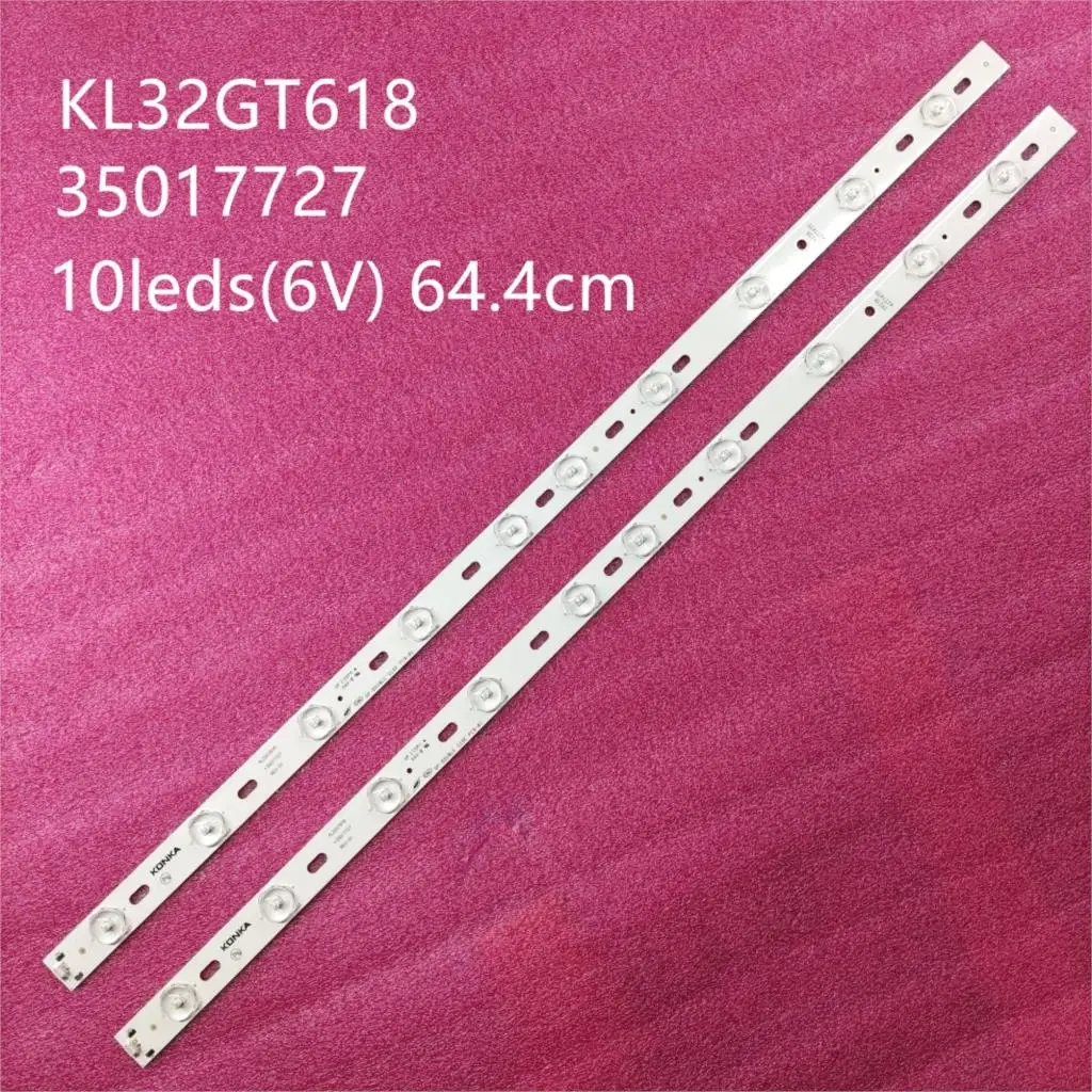 10pcs New and good quality for SUPRA STV-LC32T410WL DNS K32D619 KL32GT618 LED backlight 35017727 10leds 64.4cm