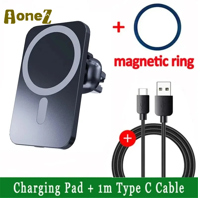 30W Snelle Draadloze Autolader MagSafe Voor iPhone 17 16 15 14 13 12 Pro Max Samsung Xiaomi Air Vent Mount Magnetische Telefoon Houder