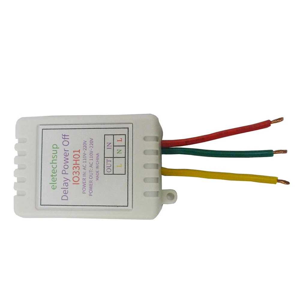 AC 110V 220V Power-ON Delay OFF Relay Switch AC 220V 7A Voltage Output 1-480Min Timer Adjustable Disconnect Delay Controller