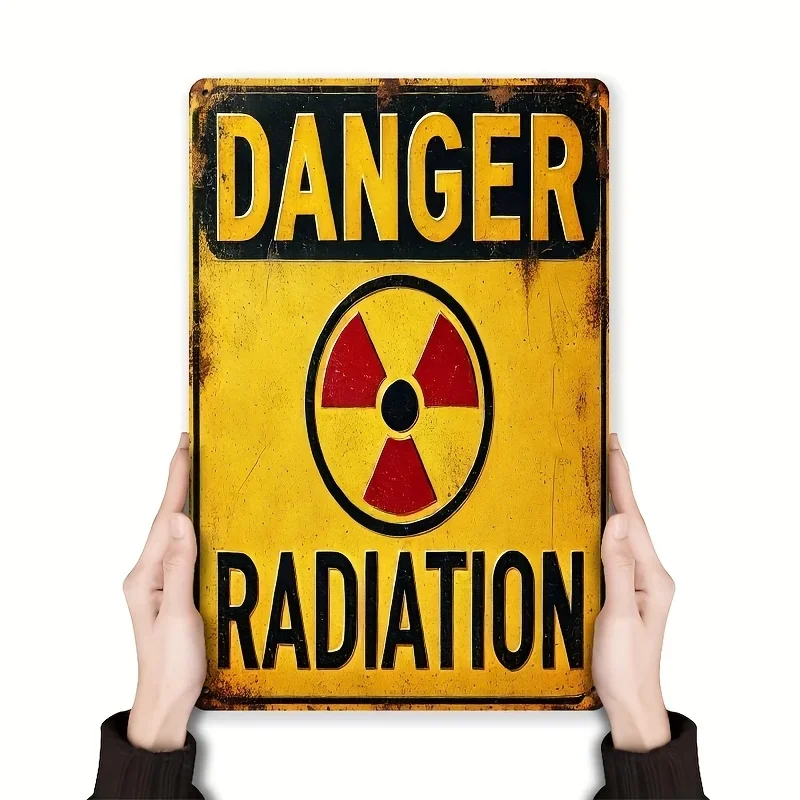 Vintage-Style Iron Warning Sign 