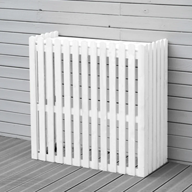 Outdoor Air Conditioning Trellis, Anti-corrosion Balcony Shelf, Wooden Fence Flowerpot Racks, Host Cover Decoration