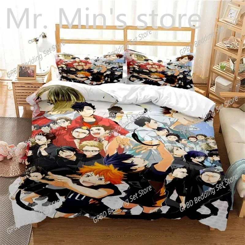 

3D Pirnted Volleyball Haikyuu 3D Duvet Cover Bedding Set Comforter Linen Pillowcases Home Decor Single Double Twin King Queen