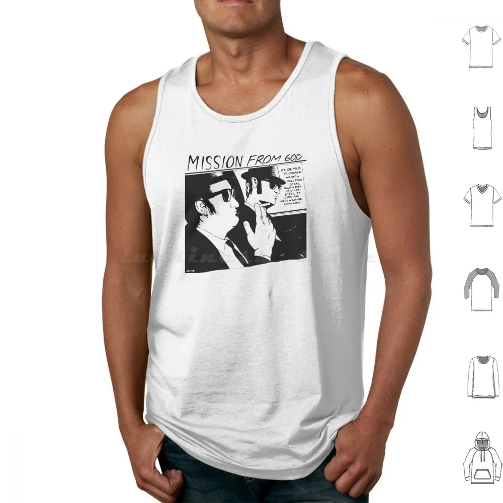 The Blues Brothers Tank Tops Vest Sleeveless Blues Brothers Blues Movie Music Brothers John Belushi Blue The Blues Brothers
