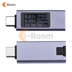 Wielofunkcyjny USB Power Tester Precyzyjny przyrząd do monitorowania mocy ładowania Cyfrowy wyświetlacz LED Interfejs typu C