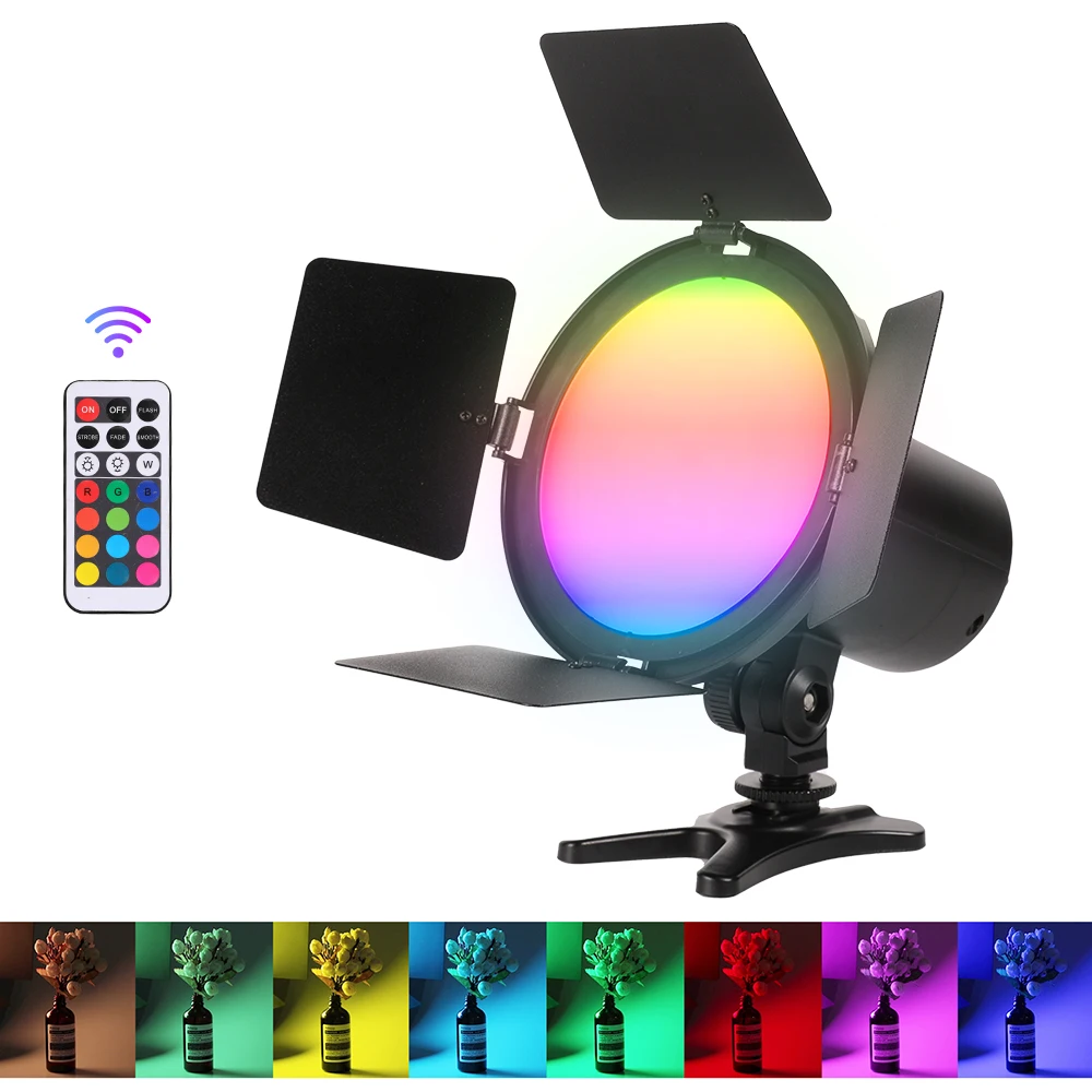 RGB LED Photography Video Light Panel Lighting Photo Studio Lamp Kit LED Camera Light Dimmable 3200K-5600K For Camera Camcorder