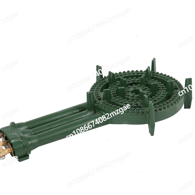 Portable Gas Stove with Cast Iron Three-Ring Porous Burner for Liquefied Gas, Outdoor Camping and Cooking Stove