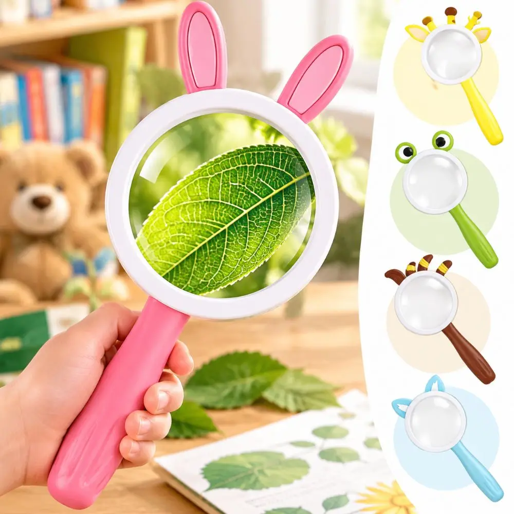 ABS Plastic Magnifying Glass 10X Magnification Breakage-Proof Frame Handheld Magnifier Acrylic Optical Len