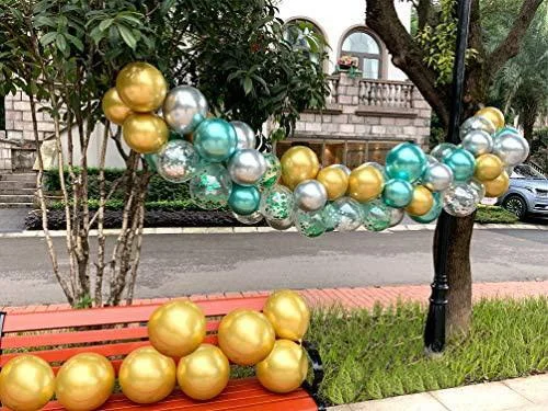 Metallic Chrome Gold Balloons 100 Pcs 12 Inch Helium Shiny Thicken Latex Balloons Party Decoration