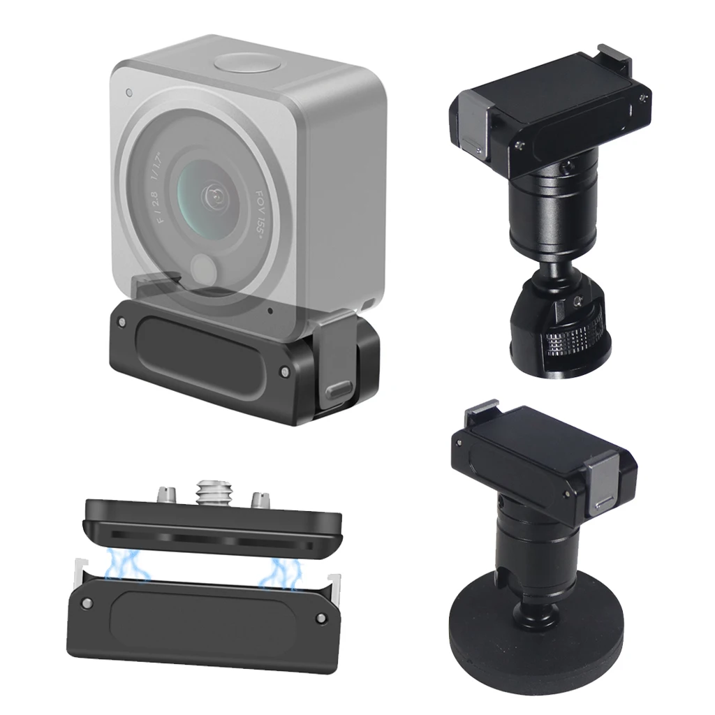 Magnetischer Sportkamera-Adapter, Schnellverschluss, Stativhalter, Verlängerungshalterung für DJI Osmo 360 Action 5 Pro/4/3/2 Kamerazubehör – Detail 1