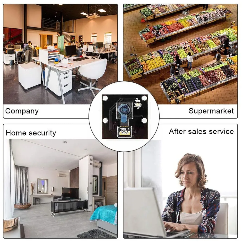 AP-For Raspberry Pi 4B/3B 1.4 Inch CMOS 2.8 Aperture Mini Camera