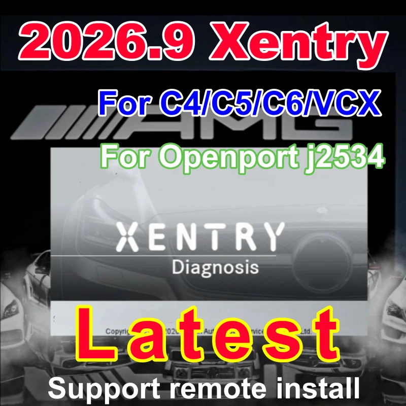 Latest Xentry 2026.09 full software Remote Install and activate for Auto Diagnostic Tool MB STAR C4/C5/C6 VCX Openport J2534