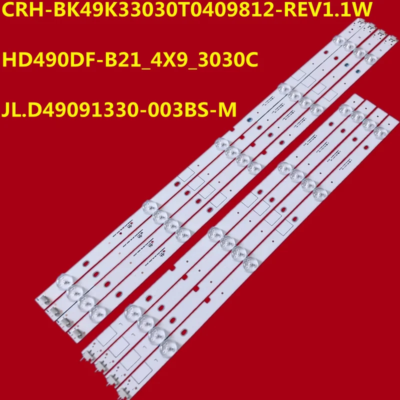 New  10set LED Strip For JL.D49091330-003BS-M CRH-BK49K33030T0409812-REV1.1W LED49EC520UA LED49EC550UA LED49EC620UA TH-49DX400C