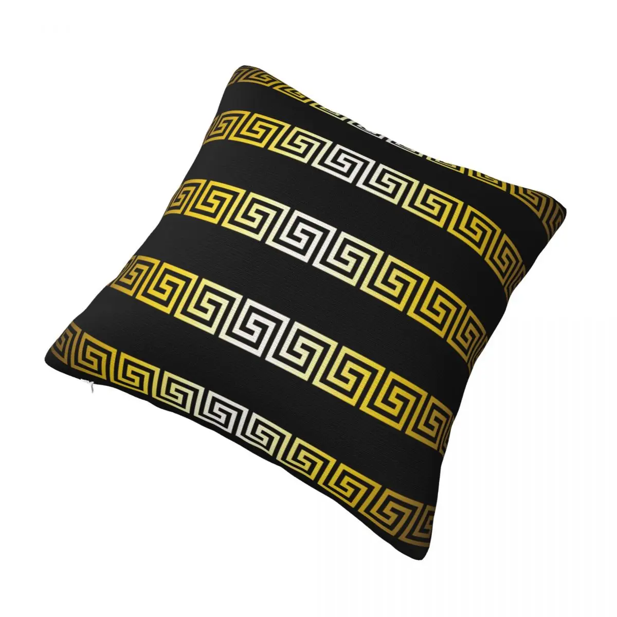 Luxury Greek Key Meanders Pillowcase Product Soft Cushion Cover Decorations Modern Greek Gold Meander Throw Pillow Case