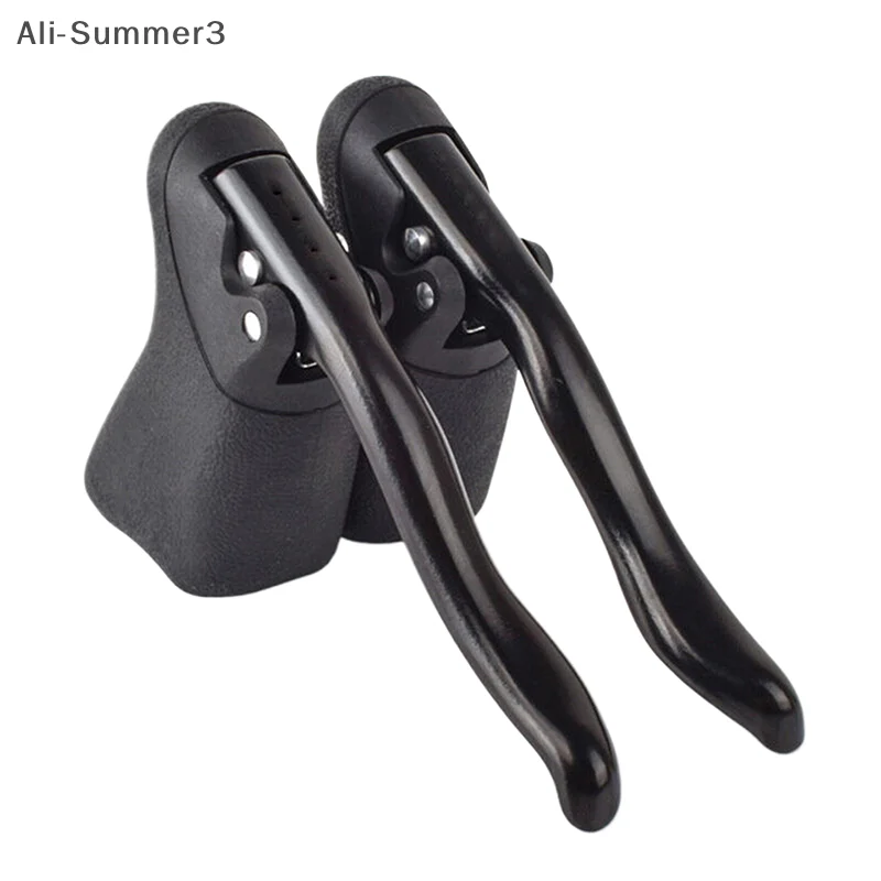 

(YY) 1 пара, новинка 2025 года, велосипедная тормозная ручка, алюминиевый сплав, рычаги на руль шоссейного велосипеда, мертвая скорость, изгиб, аксессуары для велосипедного тормоза из ПВХ