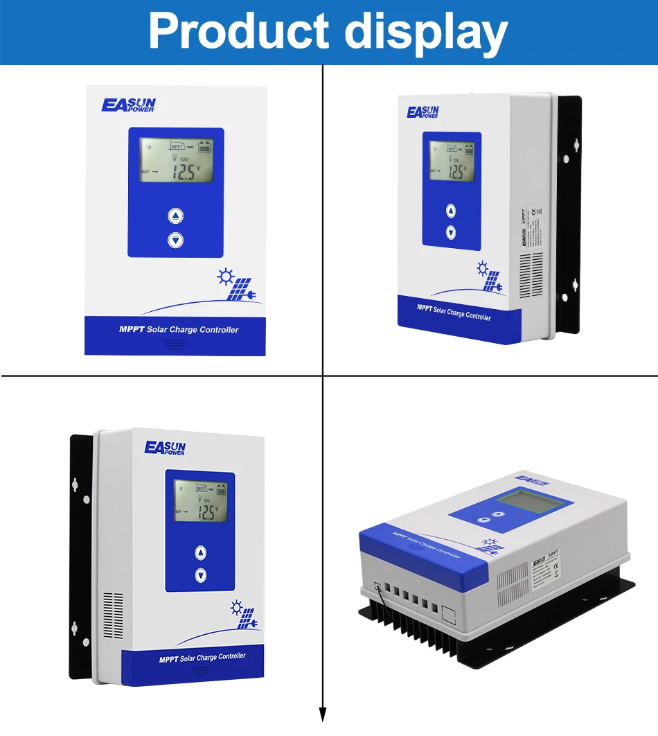 Easun Officiële 60a Mppt Zonne-Energie Laadregelaar 12V 24V 36V 48V Auto Batterij Zonne-Energie Regelaar Zonnepaneel Voor Max 150vdc Input