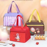 One-piece Design Cartoon Stereoscopic Lunch Bag Portable Thermal Bag Tote Food Small Cooler Bag Lunch Box Accessories Thermal