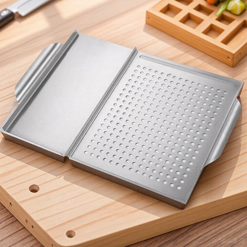 

Non-Stick Barbecue Plate Stainless Steel Square Grill Pan for Indoor Restaurant Outdoor Bbq Multi-Functional Cooking Grill Rack