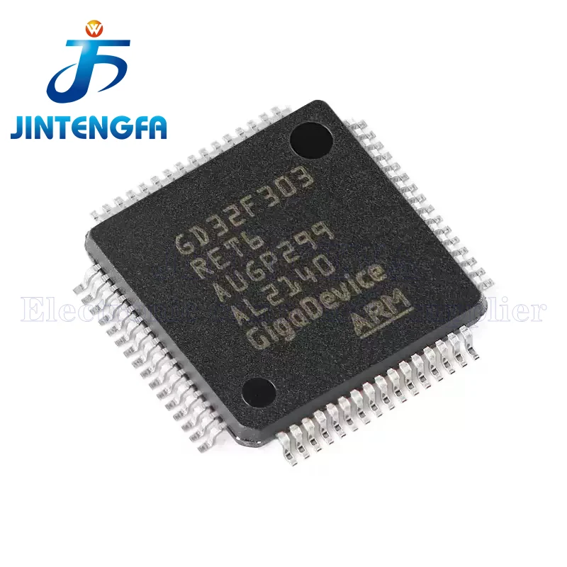 2PCS New Original GD32F303RET6 LQFP-64 32 Bit Microcontroller Chip MCU IC Controller