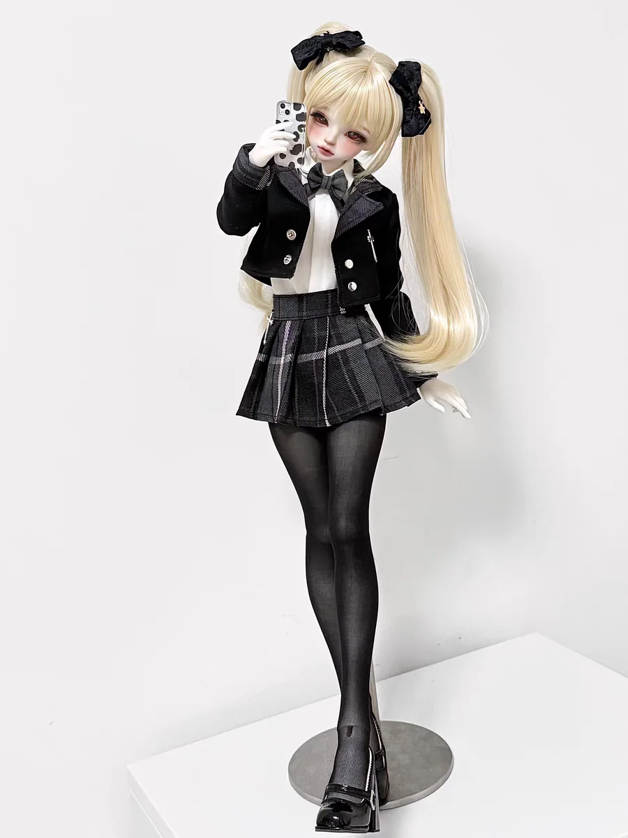 Roupas de boneca BID adequadas para tamanho 1/4 novo estilo universitário terno uniforme JK conjunto de 5 peças deusa sensação secreta